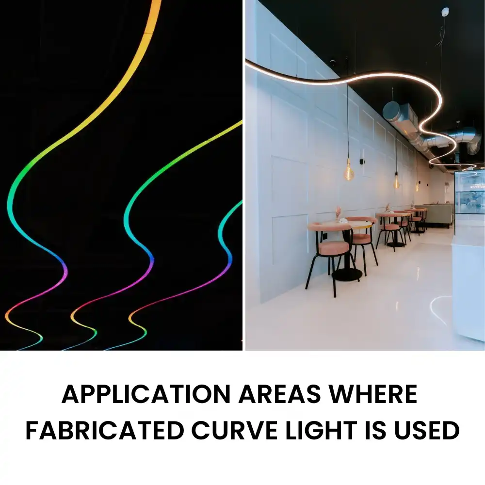 Application areas where Fabricated Curve Light is Used